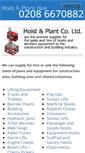 Mobile Screenshot of hoistandplant.co.uk